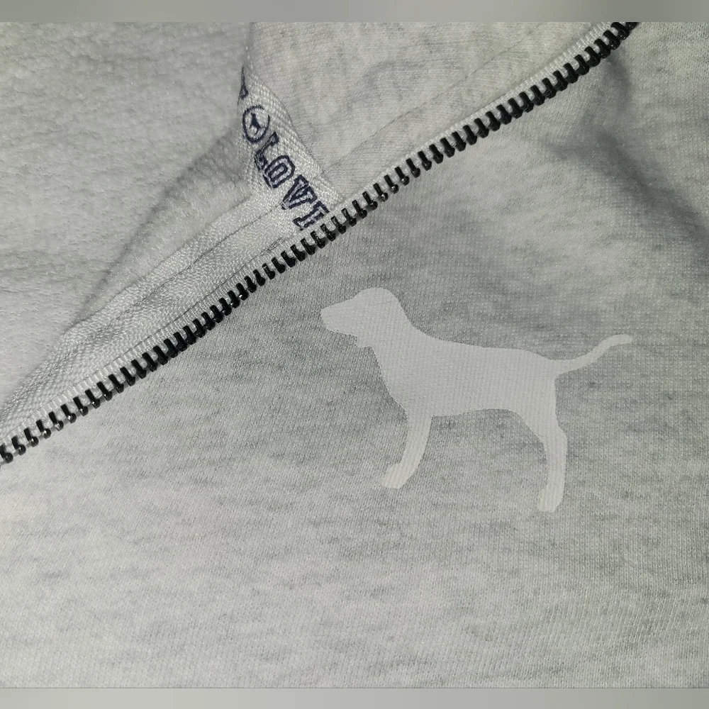 Victoria's Secret Pink Quarter Zip Pullover Women's Sz XS - Picture 5 of 12